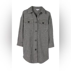 Hounds tooth shacket